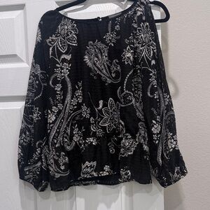 Vince Camuto Black and White Blouse